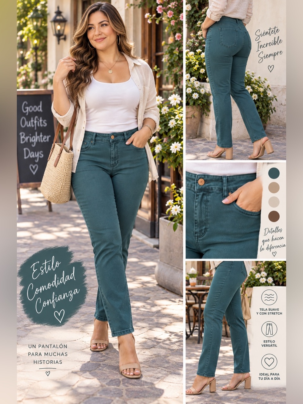 Maurices Teal Green Straight Leg Jeans Women’s L-R Stretch